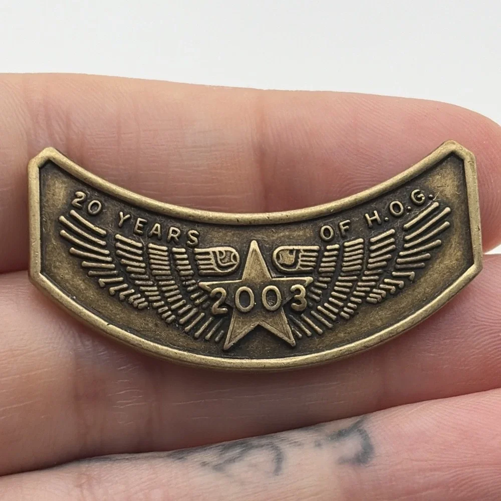 2003 Harley Owners Group Harley Davidson 20 Years H.O.G. Anniversary Lapel Pin